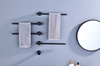 Полотенцесушитель электрический Timo Saona 040/03SM 45x66 см чёрный
