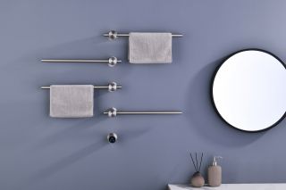 Полотенцесушитель электрический Timo Saona 040/13SM 45x66 см никель