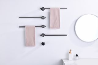 Полотенцесушитель электрический Timo Saona 040/18SM 45x66 см чёрное золото