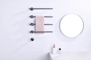 Полотенцесушитель электрический Timo Saona 040/18SM 45x66 см чёрное золото