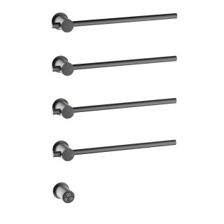 Полотенцесушитель электрический Timo Saona 040/18SM 45x66 см чёрное золото