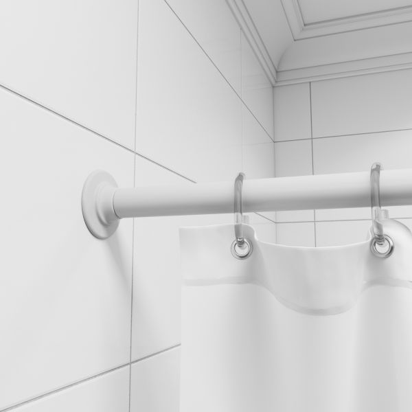 Угловой карниз для ванной комнаты IDDIS Elegante белый 040A200I14