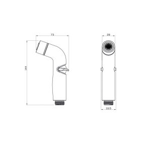 Гигиенический душ IDDIS Bidet Hand Shower хром глянцевый 040SC2Fi20