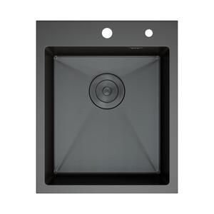 Кухонная мойка D&K DKS415006 41см графит
