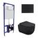Комплект Berges 043324 инсталляция NOVUM 525 кнопка L5 soft touch черный унитаз Ventas Black