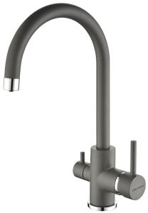 Смеситель для кухни Paulmark Essen Es213211-402 серый металлик