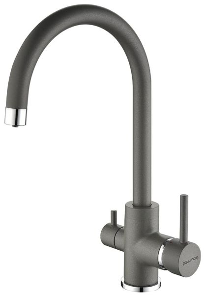 Смеситель для кухни Paulmark Essen Es213211-402 серый металлик