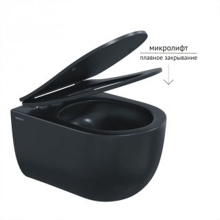Комплект Berges 043324 инсталляция NOVUM 525 кнопка L5 soft touch черный унитаз Ventas Black