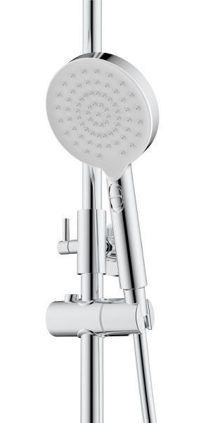 Душевая стойка Berges Morans 075001 с изливом и термостатом хром
