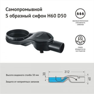 Душевой трап Berges PLATZ Antik 094161 15 см бронза