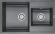 Мойка кухонная Paulmark Tandem PM238250-DG графит