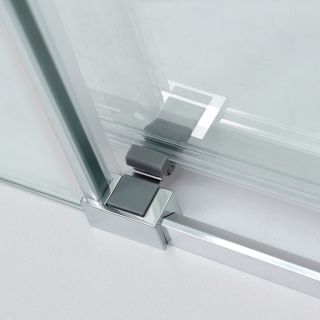 Душевой уголок Cezares Дуэт (Duet) DUET SOFT-M-AH-1-140/100-C-Cr 140x100 см профиль хром стекло прозрачное