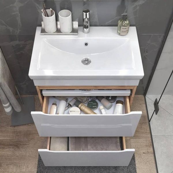 Тумба под раковину напольная Vigo Grani 202 70 см дуб золотой