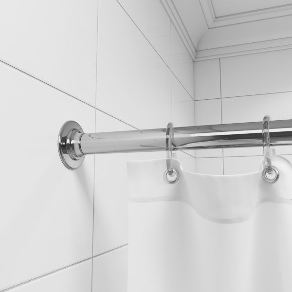 Угловой карниз для ванной комнаты IDDIS Elegante хром глянцевый 050A200I14
