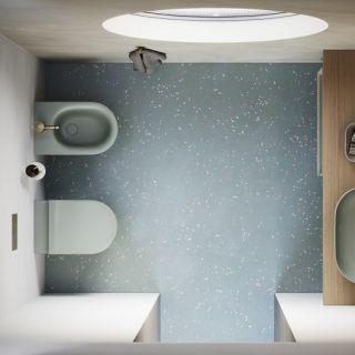 Унитаз подвесной Catalano Sfera Up-Fix 0511750028 безободковый аква матовый