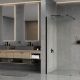 Душевая перегородка WasserKRAFT Rur 30W39MB 90 см профиль чёрный стекло прозрачное