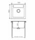 Мойка кухонная Tolero Ceramic Glass TG-500 чёрный 765048