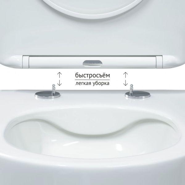 Подвесной унитаз Berges Ventas Rimless 082135 сиденье дюропласт Ventas Slim SO белый