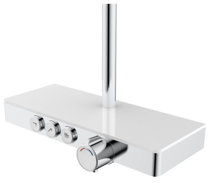 Душевая стойка Berges Morans 075001 с изливом и термостатом хром