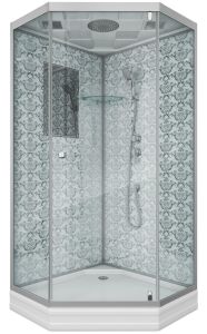 Душевая кабина Niagara NG-7701DW 90x90см серебро/прозрачное
