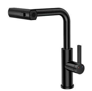 Смеситель для кухни с выдвижной лейкой RUSH Tinos (TI3732-18Black) Смеситель для кухни с выдвижной лейкой RUSH Tinos (TI3732-18Black)