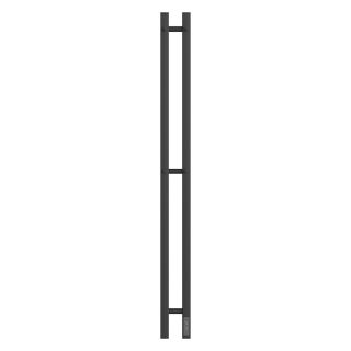 Полотенцесушитель электрический APEXTERMO Сириус SR10121BM 120x8 см с крючками чёрный матовый