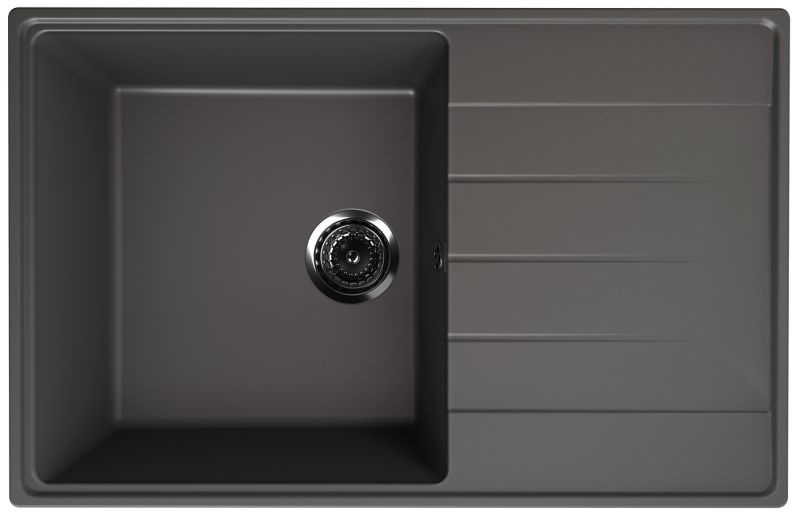 Кухонная мойка Ulgran Quartz Prima 780-09 асфальт Кухонная мойка Ulgran Quartz Prima 780-09 асфальт