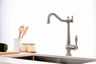 Смеситель для кухни Paulmark Retro Re213226-NI никель Смеситель для кухни Paulmark Retro Re213226-NI никель