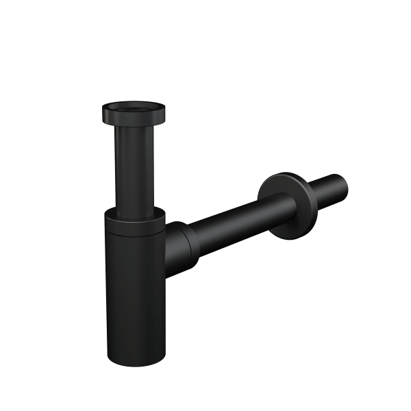 Сифон для раковины AlcaPlast круглый черный матовый A400BLACK Сифон для раковины AlcaPlast круглый черный матовый A400BLACK