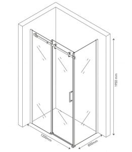 Душевой уголок Berges Gelios 120x80см хром 061001