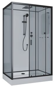 Душевая кабина Niagara NG-6912-01QR BLACK 120x80см чёрный/тонированное