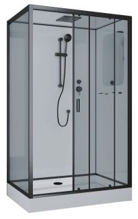 Душевая кабина Niagara NG-6912-01QR BLACK 120x80см чёрный/тонированное