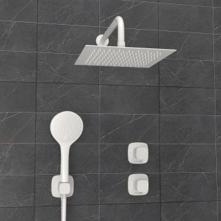 Душевой комплект WasserKRAFT Saale A9551.266.146.254.328.156.155 белый матовый