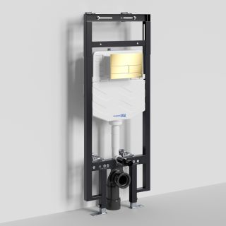 Система инсталляции для унитазов WasserKRAFT Dinkel 58TLT.010.ME.PG04 с кнопкой смыва