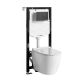 Система инсталляции с унитазом WasserKRAFT Aller 10TLT.010.ME.MB02.H002 кнопка смыва чёрный матовый