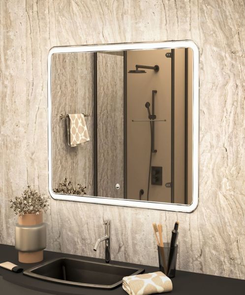 Зеркало с подсветкой Art&Max Vita 80см AM-Vit-800-800-DS-F Зеркало с подсветкой Art&Max Vita 80см AM-Vit-800-800-DS-F