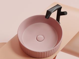Раковина Ceramicanova Элемент (Element) CN6057MP 36 см розовый матовый