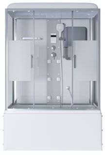 Душевая кабина Niagara 170x75см хром/прозрачное с матовой полосой