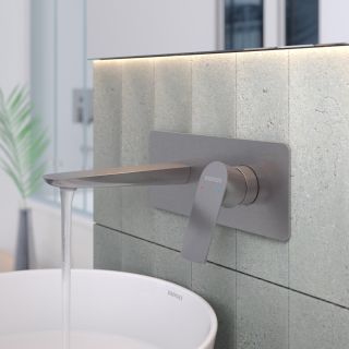 Смеситель для раковины Berges ENTAS S 076013 оружейная сталь