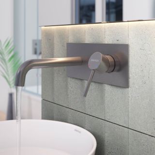 Смеситель для раковины Berges VENTAS R 076015 оружейная сталь