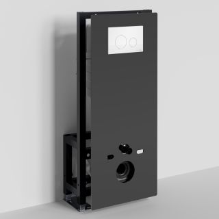 Система инсталляции для унитазов WasserKRAFT Glan 66TLT.010.ME.BL.WH02 с кнопкой смыва