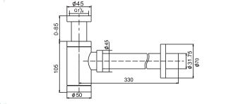 Сифон D&K для умывальника (DC9074)