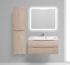 Шкаф-колонна BelBagno подвесной левосторонний 40x150см Rovere Grigio FLY-MARINO-1500-2A-SC-RG-P-L