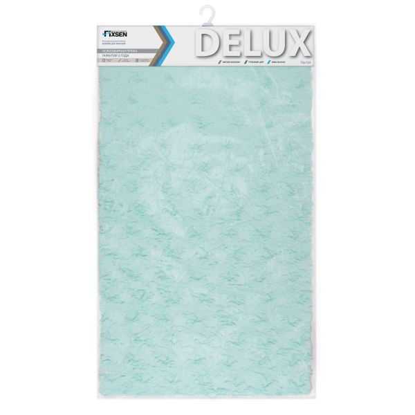 Коврик для ванной 1-ый Fixsen DELUX, бирюзовый ( FX-9040T )
