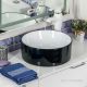 Накладная раковина Melana 7078ABW-805 41см чёрно-белый