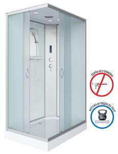 Душевая кабина Niagara NG-43975-14QP 90x70см серебро/матовое