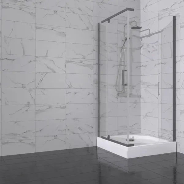 Душевой уголок Triton Терра -Голд  Щ0000073935 90x90 см профиль графит стекло прозрачное