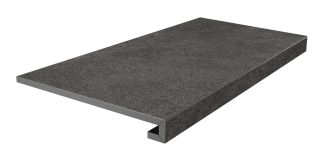 Керамогранит Kerama Marazzi KM8080G0021RGCA Ступень клееная угловая Портленд бежевый тёмный матовый обрезной 33x33x0,9