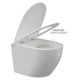 Унитаз подвесной Berges Okus Rimless 081127 с сиденьем-микролифт белый