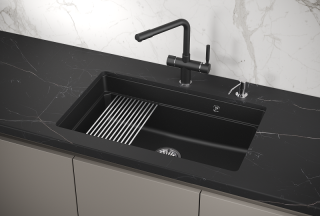Мойка кухонная Granula Kitchen Space 7303U, ШВАРЦ Мойка кухонная Granula Kitchen Space 7303U, ШВАРЦ